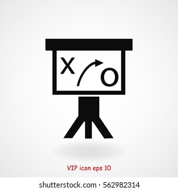 Presentation sign icon, vector best flat icon, EPS