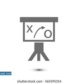 Presentation sign icon, vector best flat icon, EPS