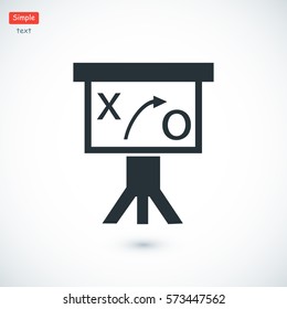 Presentation sign icon, vector best flat icon, EPS