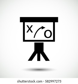 Presentation sign icon, vector best flat icon, EPS