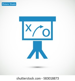 Presentation sign icon, vector best flat icon, EPS