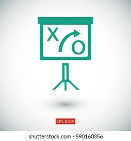 presentation sign icon, vector best flat icon, EPS