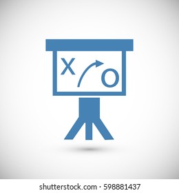 Presentation sign icon, vector best flat icon, EPS