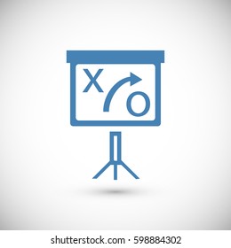 presentation sign icon, vector best flat icon, EPS