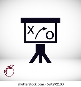 Presentation sign icon, vector best flat icon, EPS