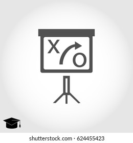 presentation sign icon, vector best flat icon, EPS