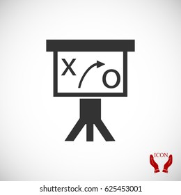 Presentation sign icon, vector best flat icon, EPS