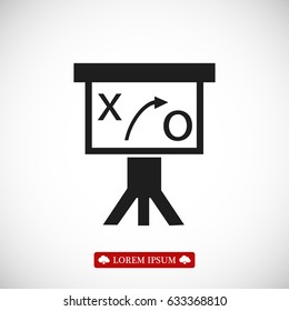 Presentation sign icon, vector best flat icon, EPS