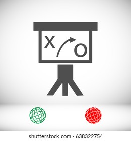 Presentation sign icon, vector best flat icon, EPS