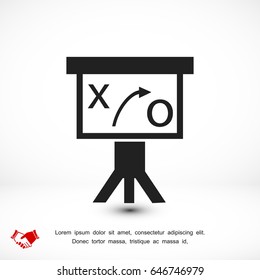 Presentation sign icon, vector best flat icon, EPS