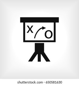 Presentation sign icon, vector best flat icon, EPS