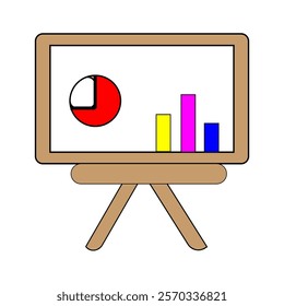 presentation silhouette icon design template