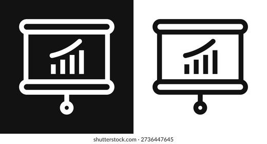 Presentation Simple and clear vector icon illustrating an essential idea or function