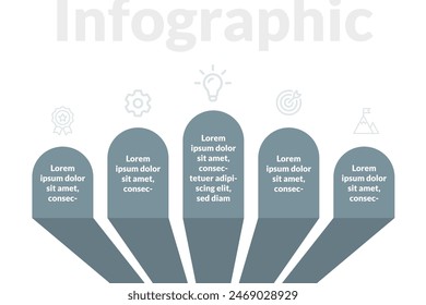 Presentation Slide Communicate complex business processes with ease using this set of editable vector templates featuring process charts and abstract data visualizations. 