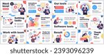 Presentation and slide layout background. Design template with business people. Use for business annual report, flyer, marketing, leaflet, advertising, brochure, modern style. Vector illustration