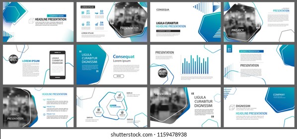 Presentation and slide layout background. Design blue and green gradient geometric template. Use for business annual report, flyer, marketing, leaflet, advertising, brochure, modern style.