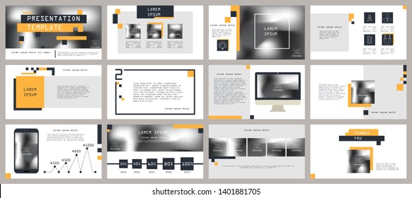 Presentation and slide layout background. Design yellow geometric template. Use for business annual report, flyer, marketing, leaflet, advertising, brochure, modern style.