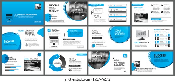 Presentation and slide layout background. Design blue gradient geometric template. Use for business annual report, flyer, marketing, leaflet, advertising, brochure, modern style.