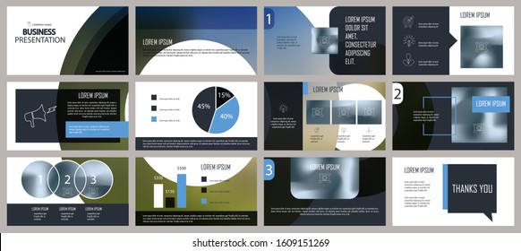 Presentation and slide layout background. Design blue geometric template. Use for business annual report, flyer, marketing, leaflet, advertising, brochure, modern style.