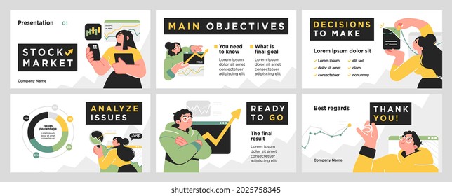 Presentation and slide layout background. Design template with business people. Use for business annual report, flyer, marketing, leaflet, advertising, brochure, modern style. Vector illustration