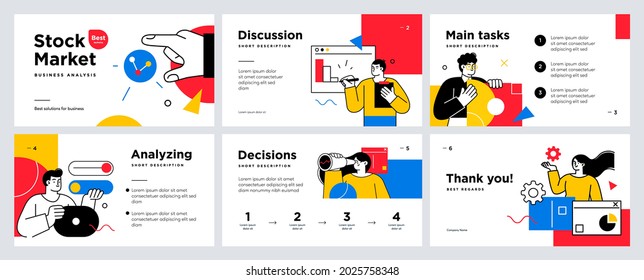 Presentation And Slide Layout Background. Design Template With Business People. Use For Business Annual Report, Flyer, Marketing, Leaflet, Advertising, Brochure, Modern Style. Vector Illustration