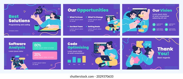 Presentation and slide layout background. Design template with business people. Use for business annual report, flyer, marketing, leaflet, advertising, brochure, modern style. Vector illustration