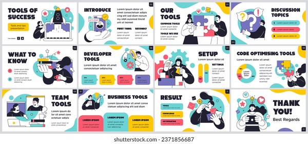 Presentation and slide layout background. Design template with business people. Use for business annual report, flyer, marketing, leaflet, advertising, brochure, modern style. Vector illustration