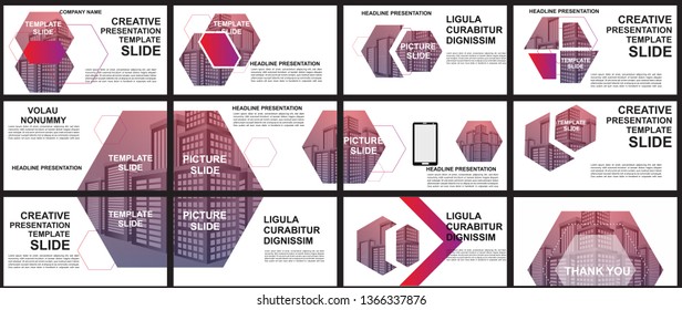 Presentation and slide layout background. elements for slide presentations on a white background Use for business annual report, brochure, flyer, marketing, leaflet, advertising, modern style. Vector
