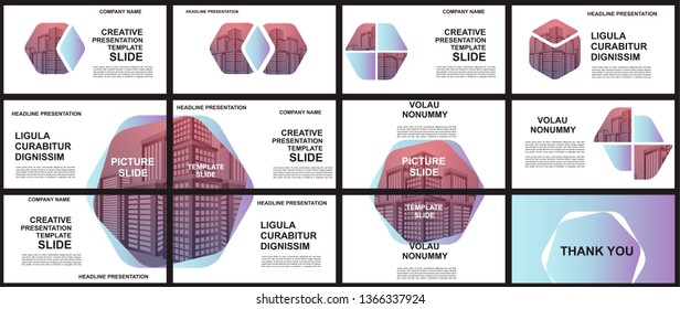 Presentation and slide layout background. elements for slide presentations on a white background Use for business annual report, brochure, flyer, marketing, leaflet, advertising, modern style. Vector