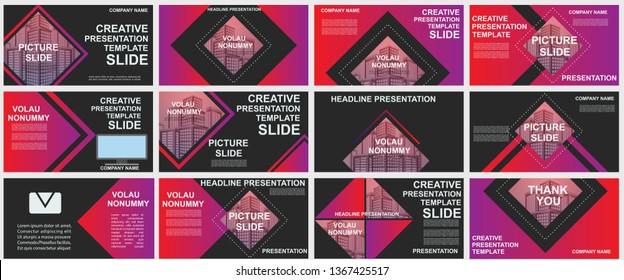 Presentation and slide layout background. elements for slide presentations on a black Background. Use for business annual report, brochure, flyer, marketing, leaflet, advertising, modern style.Vector