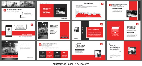 Presentation and slide layout template. Design red geometric background. Use for business annual report, flyer, marketing, leaflet, advertising, brochure, modern style.