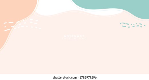 Presentation and slide pink green white orange liquid layout template. Pastel geometric background. Use for business annual report, flyer, marketing, leaflet, advertising, brochure, modern style