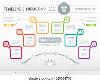Presentation slide template or business infographic. Modern vector elements for diagram, advertising, web, print, magazine, media, marketing and brochure concepts.
