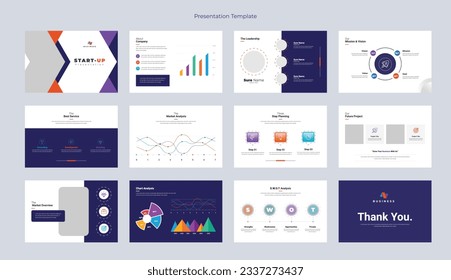 Presentation slide template design, business presentation slide, creative presentation design