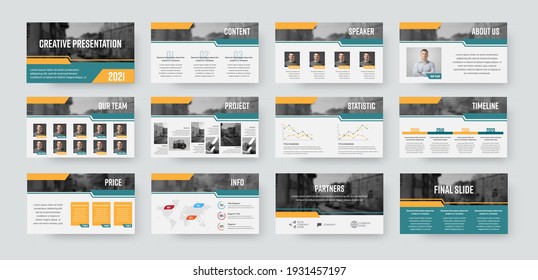 Presentation slide template, vector infographics ready to use for annual report, statistics, information with corporate style. Booklet for analytics, business concept, white background design