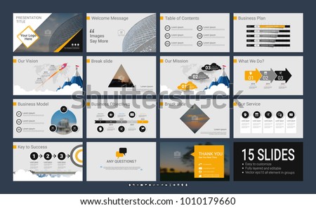 presentation slide template your company infographic のベクター画像