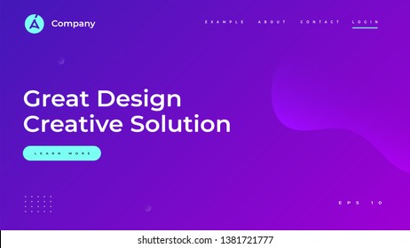 Presentation slide templates or hero banner images for websites, or apps. Business concept illustrations. Modern flat style.