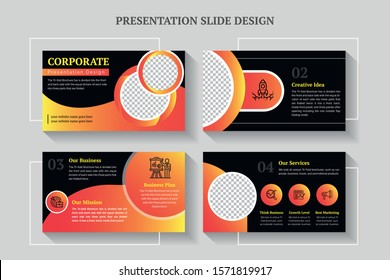 presentation slide theme design template creative and unique business solution idea colorful information and iconic slide design