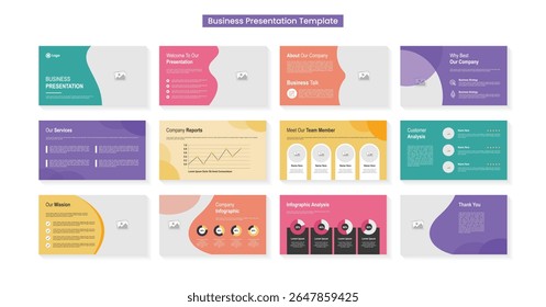 Design de modelo de slides de apresentação. Layout de apresentação mínimo para o plano de fundo de apresentação de notas-chave modernas, design de brochura, controle deslizante de site, página inicial, relatório anual, perfil da empresa