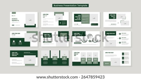 Presentation slides template design. Minimal presentation layout for modern keynote presentation background, brochure design, website slider, landing page, annual report, company profile