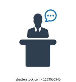 Presentation Speech Icon