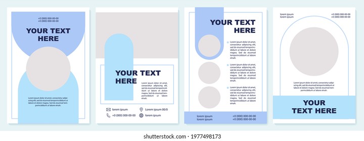 Presentation for startup brochure template. Flyer, booklet, leaflet print, cover design with copy space. Your text here. Vector layouts for magazines, annual reports, advertising posters