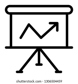 presentation, statistics icon