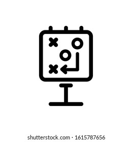 presentation strategy solution vector icon