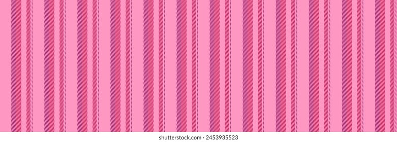 Vector de las líneas de la raya de la presentación, fondo inconsútil textil estacionario. Vertical de textura de patrón de tela de capa en color rosa y rojo.