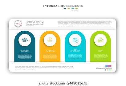 Presentation structure Infographic Business Organogram Chart Company organizational structure graphic elements