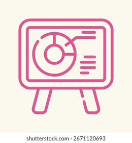 Präsentation Symbol Artwork trendy nützlichen Vektor Illustration Design makellos bunten Hintergrund.eps