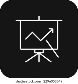 Presentation Teamwork and Management icon with black filled line style. seminar, conference, meeting, training, discussion, communication, speech. Vector illustration