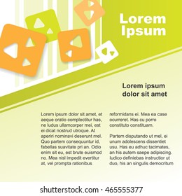 Presentation template. 1*1. EPS10, CMYK.