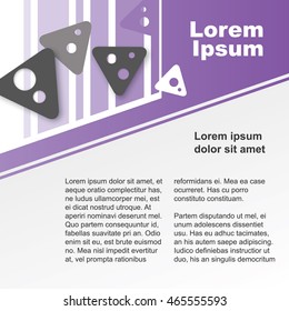 Presentation template. 1*1. EPS10, CMYK.